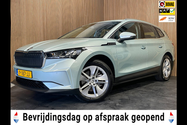 Škoda ENYAQ iV 80|91% SOH|GROTE ACCU|ELEK.TREKHAAK|STOEL+STUURVERWARMING|CAMERA|CARPLAY/ANDROID|NAVI|NL-AUTO|NAP|1e EIG.|INCL.BTW|
