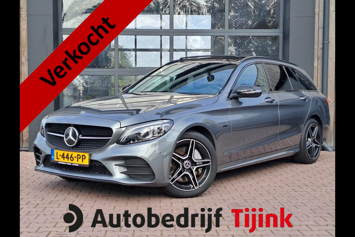 Mercedes-Benz C-Klasse Estate 300 e T Night Edition AMG Limited | Pano | Trekhaak | Multibeam | 360° camera | Leder/alcantara | Stoelverwarming | Elek. achterklep | Vol |