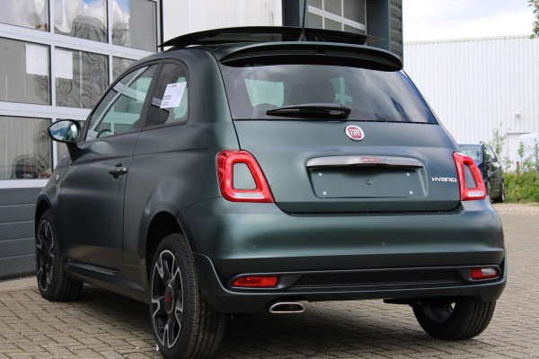Fiat 500 Hybrid Sport | NET BINNEN! | Clima | PDC | Schuif/Kanteldak | Apple Carplay | 16" | Beats | Matt Groen