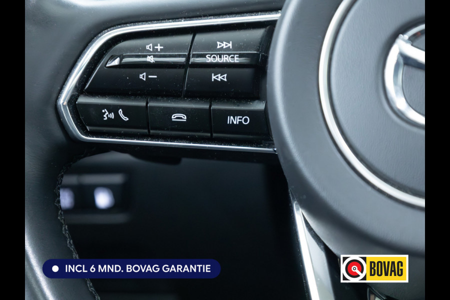 Mazda CX-60 2.5 e-SkyActiv PHEV Takumi | Panoramadak | Elec. trekhaak | Navigatie | 360 Camera | Elec. achterklep | Stoel- & stuurverw. | BOSE audio,  Draadloze telefoonlader