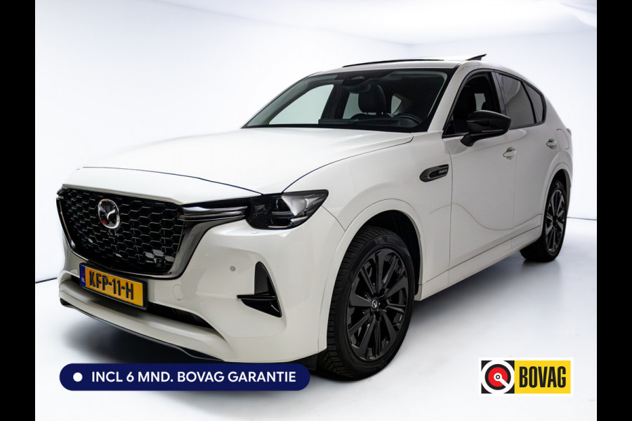 Mazda CX-60 2.5 e-SkyActiv PHEV Takumi | Panoramadak | Elec. trekhaak | Navigatie | 360 Camera | Elec. achterklep | Stoel- & stuurverw. | BOSE audio,  Draadloze telefoonlader