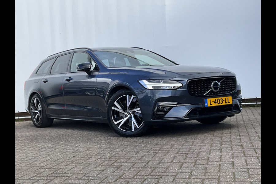 Volvo V90 B4 Ultimate Dark Leer Memory Camera Carplay Stoel/Stuurverw Trekhaak NL-Auto Uitstraling!