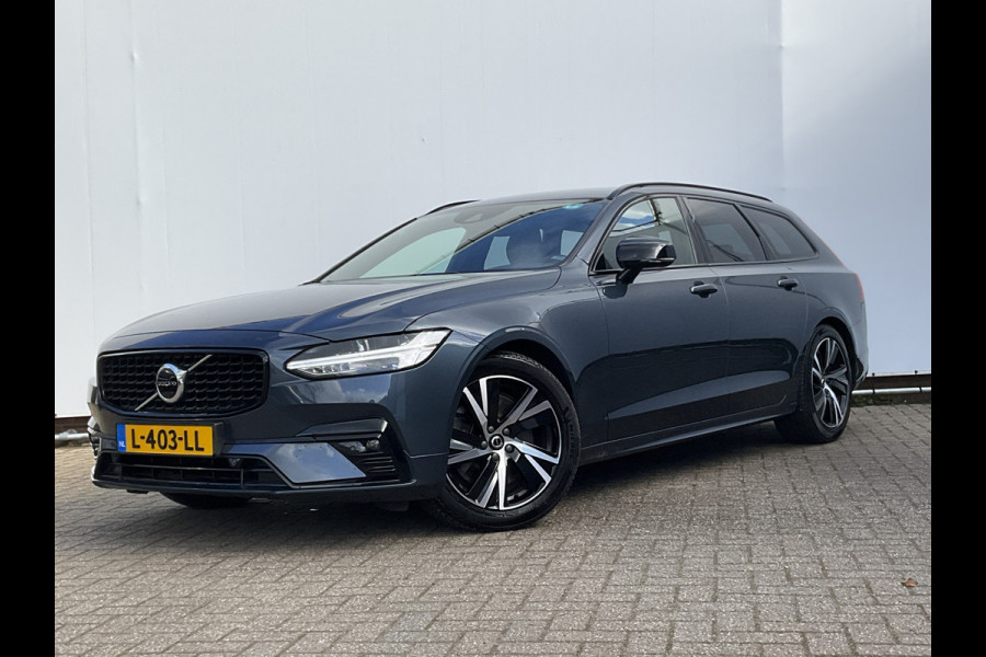 Volvo V90 B4 Ultimate Dark Leer Memory Camera Carplay Stoel/Stuurverw Trekhaak NL-Auto Uitstraling!