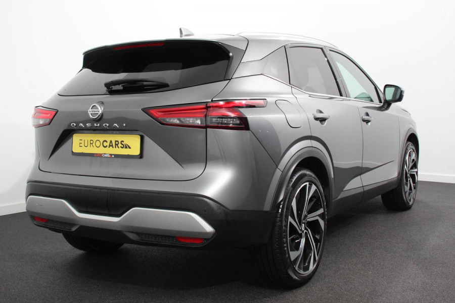 Nissan QASHQAI 1.3 MHEV DIG-T 158pk Xtronic Tekna+ Navigatie Apple Carplay/Android Auto Parkeersensoren 360 camera Adaptive cruise control Elektrisch panoramadak achterklep en bestuurderstoel Stoel-en stuurverwarming