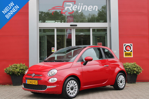 Fiat 500 1.0 Hybrid 69PK DOLCEVITA | PANORAMA DAK | APPLE CARPLAY/ANDROID AUTO | HALF LEDEREN BEKLEDING "TESSUTO DISEGNO" MET SPORTSTOELEN | DONKERE HEMELBEKLEDING | CRUISE CONTROL | AIRCO | LICHTMETALEN VELGEN 15" | CHROME DELEN EXTERIEUR | DAB+ RADIO |