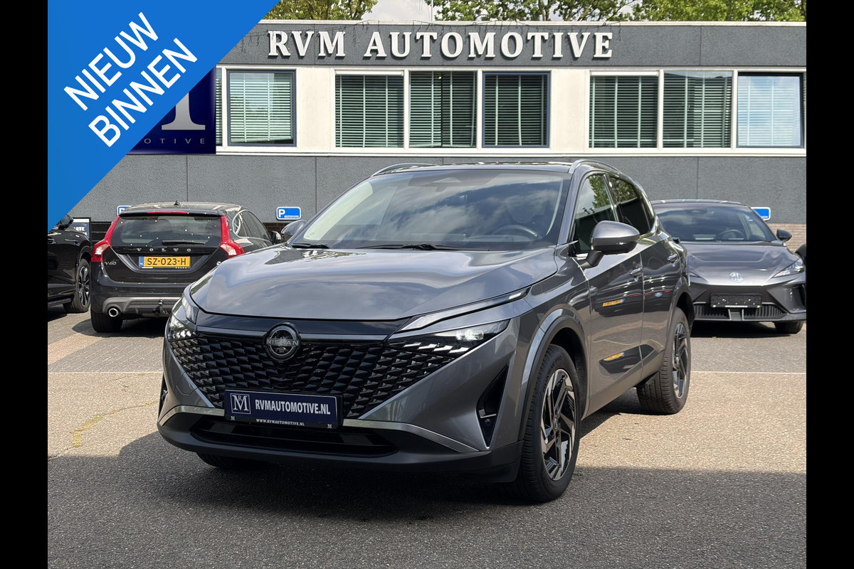 Nissan QASHQAI 1.3 MHEV Xtronic N-Connecta FABRIEKSGARANTIE| STOEL + STUURVERWARMING| VOORRUITVERWARMING| ELEKTRISCHE ACHTERKLEP| HEAD-UP DISPLAY| PANORAMADAK| ADAPTIVE CRUISE CONTROL| DODE HOEK SENSOR| 360 CAMERA|