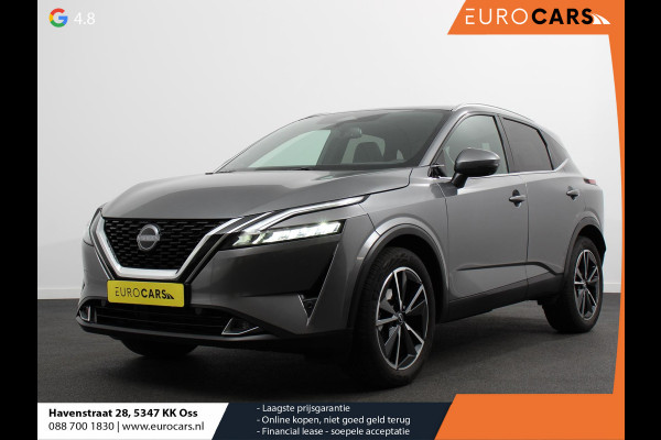 Nissan QASHQAI 1.3 MHEV Xtronic Tekna Plus Automaat Navigatie Apple Carplay/Android Auto Parkeersensoren 360 camera Adaptive cruise control Panoramadak Elektrische achterklep Elektrische bestuurderstoel Stoel-en stuurverwarming Ledverlichting Climate Control