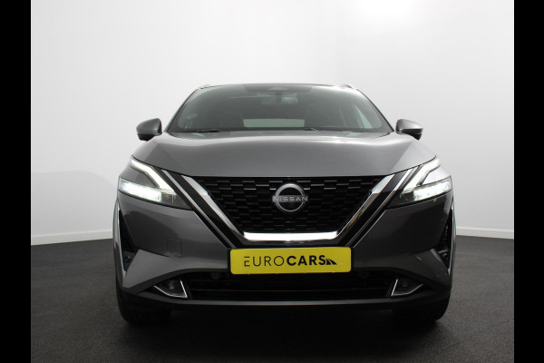 Nissan QASHQAI 1.3 MHEV Xtronic Tekna Plus Automaat Navigatie Apple Carplay/Android Auto Parkeersensoren 360 camera Adaptive cruise control Panoramadak Elektrische achterklep Elektrische bestuurderstoel Stoel-en stuurverwarming Ledverlichting Climate Control