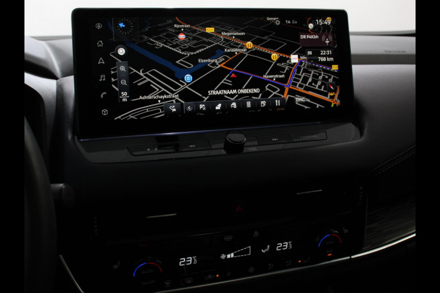 Nissan QASHQAI 1.3 MHEV Xtronic Tekna Plus Automaat Navigatie Apple Carplay/Android Auto Parkeersensoren 360 camera Adaptive cruise control Panoramadak Elektrische achterklep Elektrische bestuurderstoel Stoel-en stuurverwarming Ledverlichting Climate Control