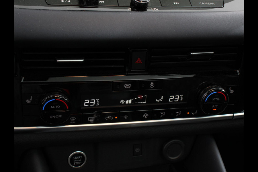 Nissan QASHQAI 1.3 MHEV Xtronic Tekna Plus Automaat Navigatie Apple Carplay/Android Auto Parkeersensoren 360 camera Adaptive cruise control Panoramadak Elektrische achterklep Elektrische bestuurderstoel Stoel-en stuurverwarming Ledverlichting Climate Control