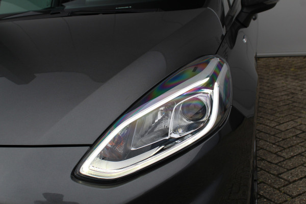 Ford Fiesta 1.0 EcoBoost Hybrid ST-Line X Luxe, sportieve en goed onderhouden Fiesta ! Autm. airco, Cruise control, Lane assist, 17" Lmv, Parkeersensoren Achter, Metallic lak, Navigatie by Apple/Android, LED verlichting etc
