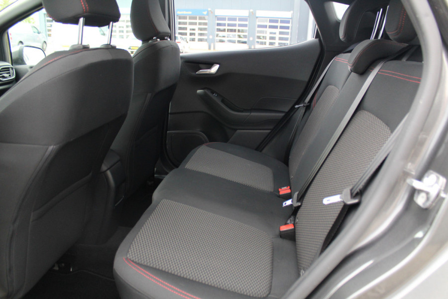 Ford Fiesta 1.0 EcoBoost Hybrid ST-Line X Luxe, sportieve en goed onderhouden Fiesta ! Autm. airco, Cruise control, Lane assist, 17" Lmv, Parkeersensoren Achter, Metallic lak, Navigatie by Apple/Android, LED verlichting etc