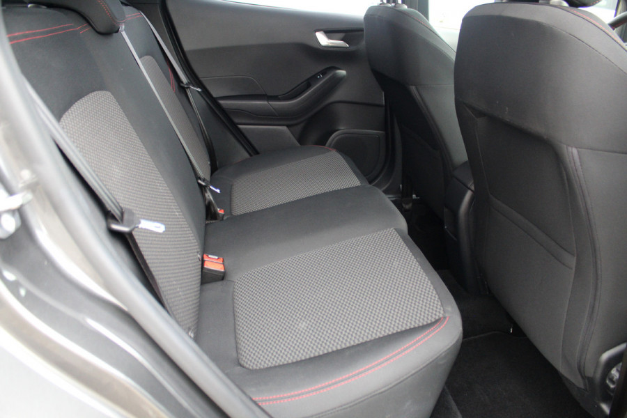 Ford Fiesta 1.0 EcoBoost Hybrid ST-Line X Luxe, sportieve en goed onderhouden Fiesta ! Autm. airco, Cruise control, Lane assist, 17" Lmv, Parkeersensoren Achter, Metallic lak, Navigatie by Apple/Android, LED verlichting etc
