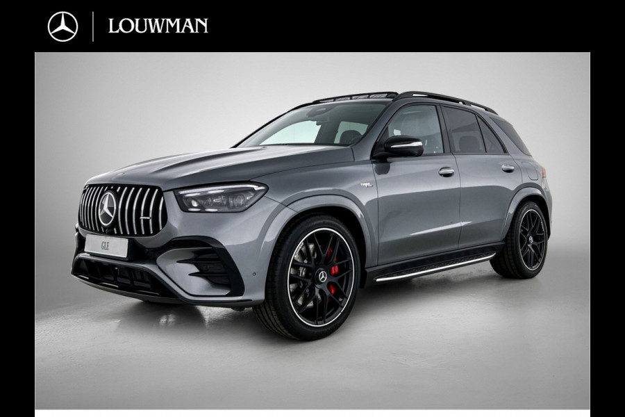 Mercedes-Benz GLE AMG 53 Hybrid 4MATIC+ Night Edition Premium Plus | Winterpakket | Sierelementen AMG carbon | MAGIC VISION CONTROL | Panoramaschuifdak | Trekhaak | Verlichte treeplanken | 22 inch kruisspaaks lichtmetalen AMG-velgen | 360° camera |