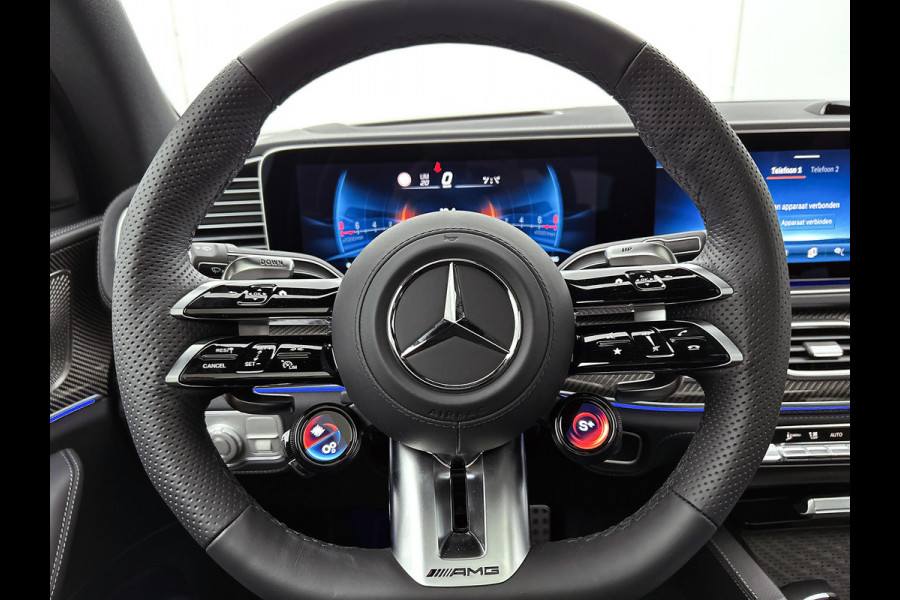 Mercedes-Benz GLE AMG 53 Hybrid 4MATIC+ Night Edition Premium Plus | Winterpakket | Sierelementen AMG carbon | MAGIC VISION CONTROL | Panoramaschuifdak | Trekhaak | Verlichte treeplanken | 22 inch kruisspaaks lichtmetalen AMG-velgen | 360° camera |