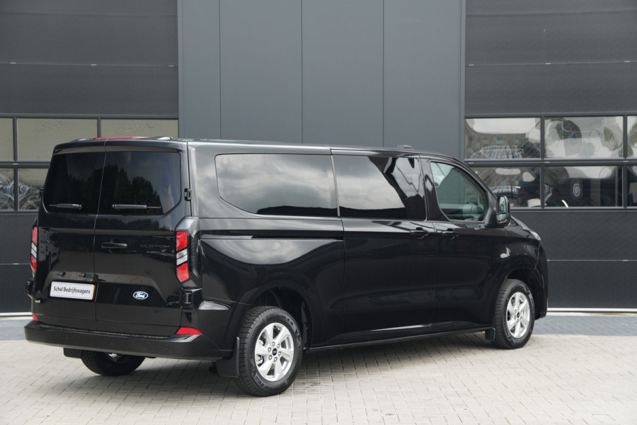 Ford Transit Custom 340 2.5 PHEV L2H1 Limited 232pk 9 Zits - Keyless - ACC - Blindspot - Camera - Carplay - Navi - Prijs excl. BTW - Rijklaar