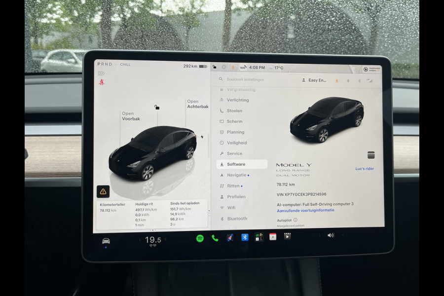 Tesla Model Y Long Range AWD 75 kWh SOH 96%| ACCU EN AANDRIJFLIJN GARANTIE T/M 09-2031 OF 192.000KM |BTW|  ELEKTRISCHE STOELEN| STOEL + STUURVERWARMING| ACHTERBANK VERWARMD