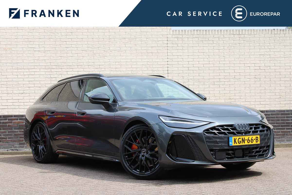 Audi A6 Avant 2.0 e-Hybrid Quattro S-Line | Achteras besturing | Alcantara/Leder | Zwenkbare Trekhaak | 360 | Nieuw