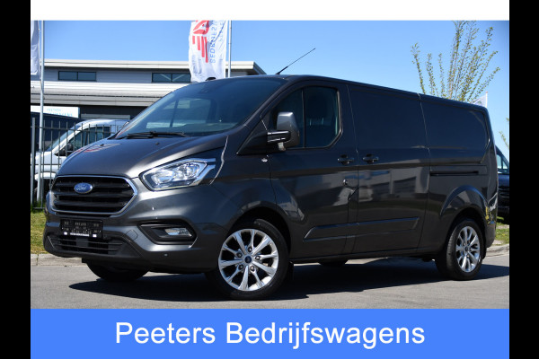 Ford Transit Custom 300 2.0 TDCI L2H1 Limited Camera, Cruise, Carplay, 2 x Schuifdeur, Trekhaak, 130pk, Stoelverwarming, Multimedia, Uniek!