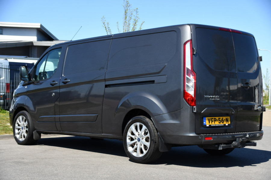 Ford Transit Custom 300 2.0 TDCI L2H1 Limited Camera, Cruise, Carplay, 2 x Schuifdeur, Trekhaak, 130pk, Stoelverwarming, Multimedia, Uniek!