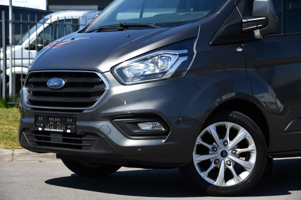 Ford Transit Custom 300 2.0 TDCI L2H1 Limited Camera, Cruise, Carplay, 2 x Schuifdeur, Trekhaak, 130pk, Stoelverwarming, Multimedia, Uniek!