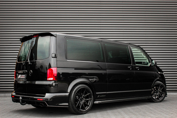 Volkswagen Transporter 2.0 TDI L2H1 CARAVELLE 204PK DC DUBBEL CABINE / ELEK.SCHUIF / FULL OPTIONS / LEDER / FULL BLACK / APPLE CAR