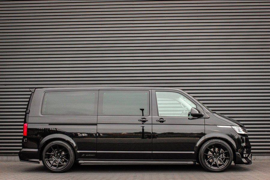 Volkswagen Transporter 2.0 TDI L2H1 CARAVELLE 204PK DC DUBBEL CABINE / ELEK.SCHUIF / FULL OPTIONS / LEDER / FULL BLACK / APPLE CAR