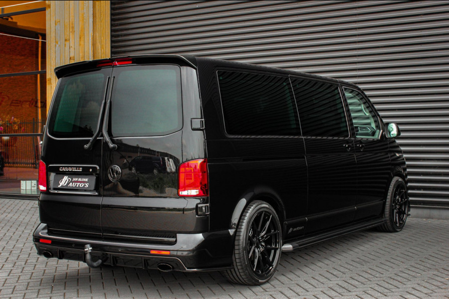 Volkswagen Transporter 2.0 TDI L2H1 CARAVELLE 204PK DC DUBBEL CABINE / ELEK.SCHUIF / FULL OPTIONS / LEDER / FULL BLACK / APPLE CAR