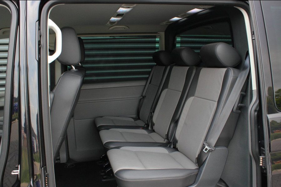 Volkswagen Transporter 2.0 TDI L2H1 CARAVELLE 204PK DC DUBBEL CABINE / ELEK.SCHUIF / FULL OPTIONS / LEDER / FULL BLACK / APPLE CAR