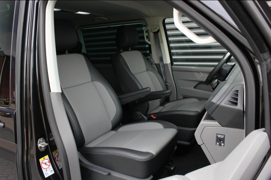 Volkswagen Transporter 2.0 TDI L2H1 CARAVELLE 204PK DC DUBBEL CABINE / ELEK.SCHUIF / FULL OPTIONS / LEDER / FULL BLACK / APPLE CAR
