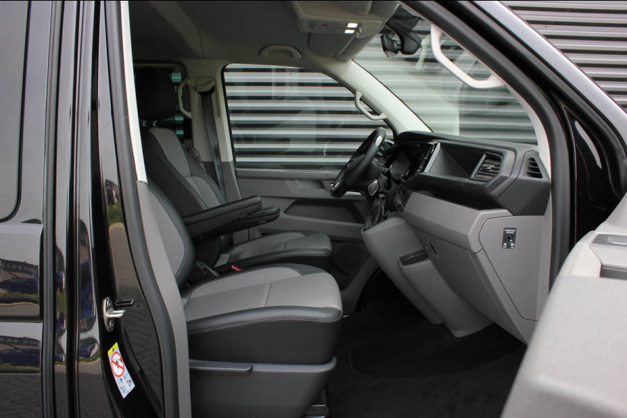 Volkswagen Transporter 2.0 TDI L2H1 CARAVELLE 204PK DC DUBBEL CABINE / ELEK.SCHUIF / FULL OPTIONS / LEDER / FULL BLACK / APPLE CAR