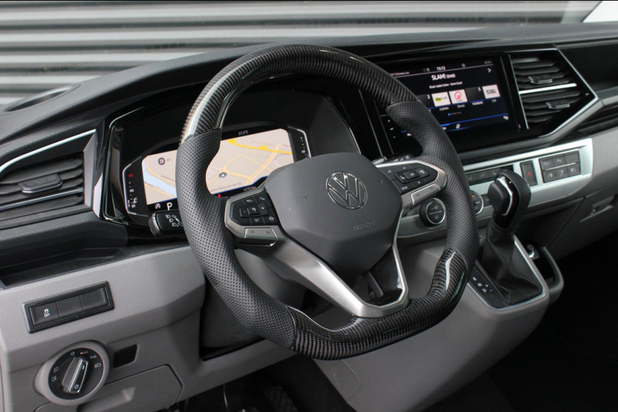 Volkswagen Transporter 2.0 TDI L2H1 CARAVELLE 204PK DC DUBBEL CABINE / ELEK.SCHUIF / FULL OPTIONS / LEDER / FULL BLACK / APPLE CAR