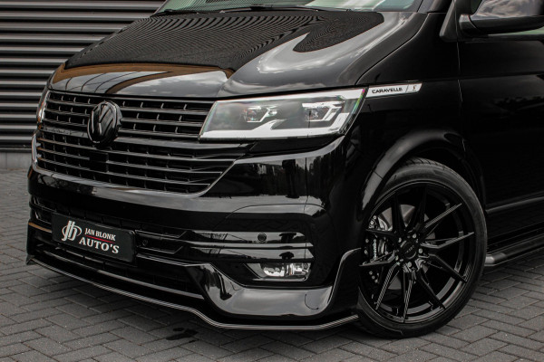 Volkswagen Transporter 2.0 TDI L2H1 CARAVELLE 204PK DC DUBBEL CABINE / ELEK.SCHUIF / FULL OPTIONS / LEDER / FULL BLACK / APPLE CAR