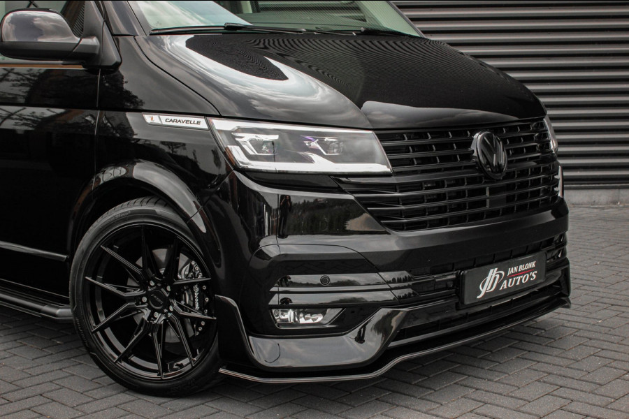 Volkswagen Transporter 2.0 TDI L2H1 CARAVELLE 204PK DC DUBBEL CABINE / ELEK.SCHUIF / FULL OPTIONS / LEDER / FULL BLACK / APPLE CAR
