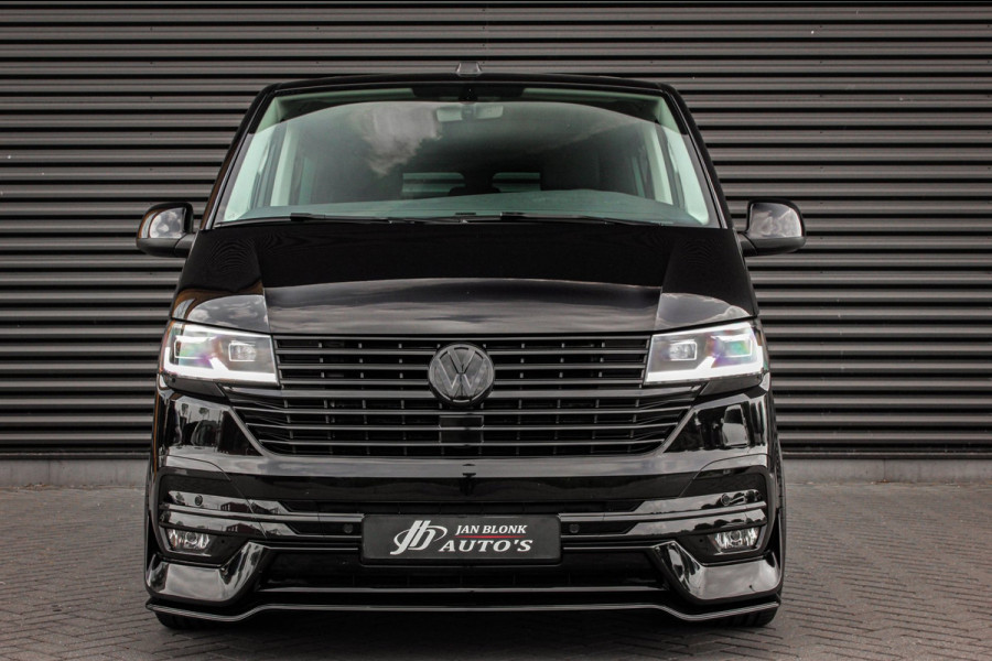 Volkswagen Transporter 2.0 TDI L2H1 CARAVELLE 204PK DC DUBBEL CABINE / ELEK.SCHUIF / FULL OPTIONS / LEDER / FULL BLACK / APPLE CAR