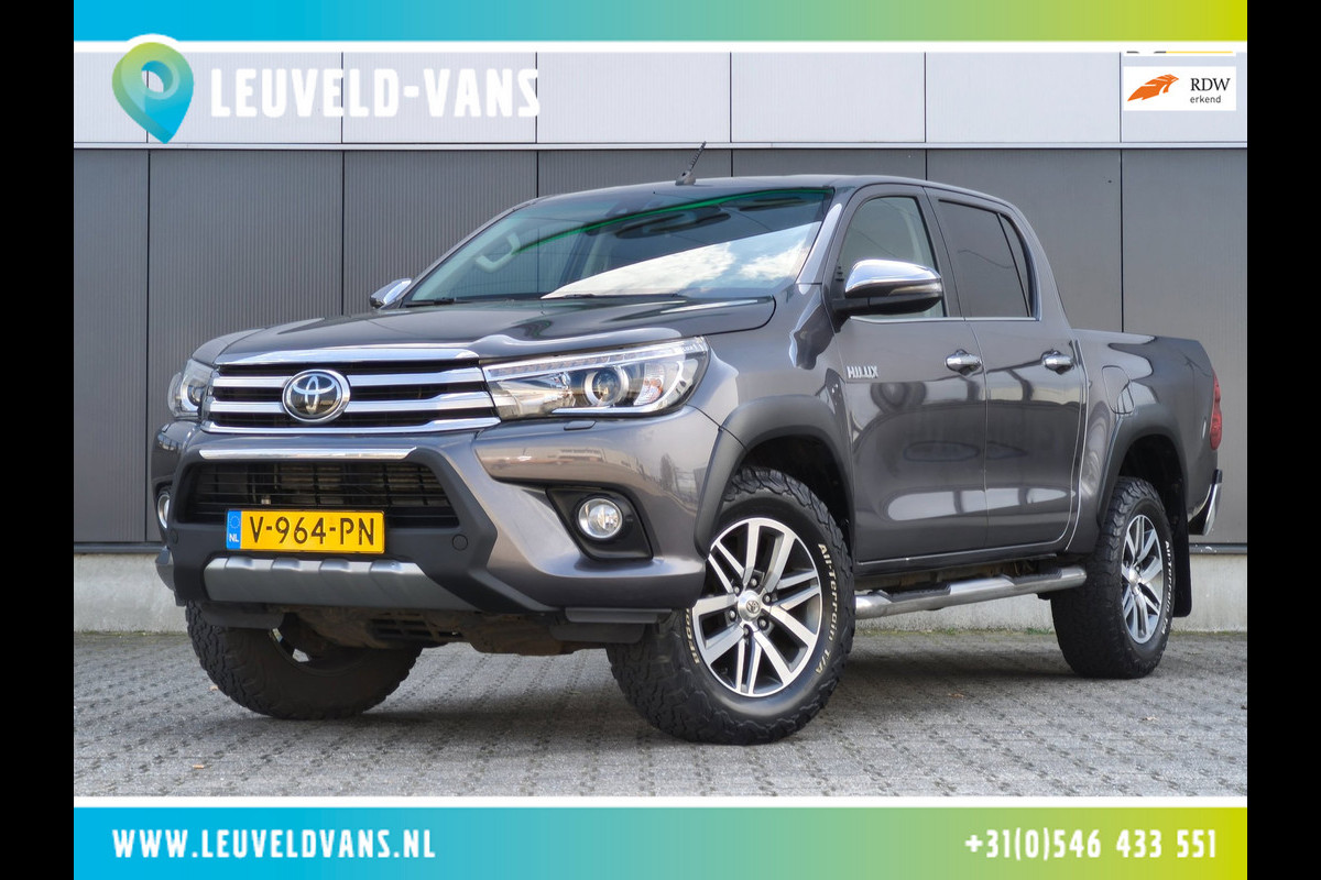 Toyota Hilux 2.4 D-4D-F DOUBLE CAB AUTOMAAT LEER 3200KG TREKHAAK CLIMATE CRUISE