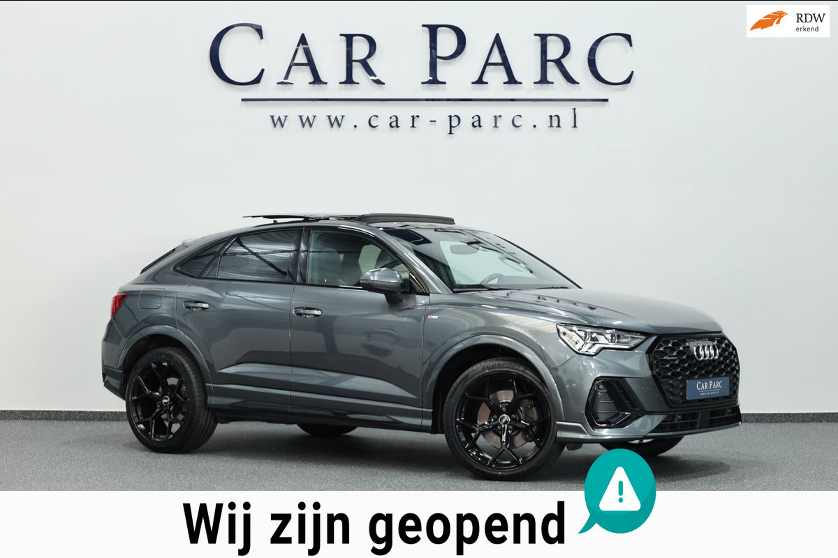 Audi Q3 Sportback 40 TFSI quattro S Edition 190+PK 3x S-LINE/SFEER/VIRTUAL/PANO/HALF LEDER+S.VERWARMING/20"LMV/ACC/12 MND GARANTIE
