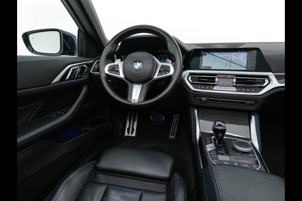 BMW 4 Serie Cabrio 420i M-Sportpack High Executive (INCL-BTW) *LEATHER | FULL-LED | MEMORY-PACK | BLINDSPOT | DIGI-COCKPIT | HIFI-SOUND | SHIFTPADDLES | CAMERA | DAB | NAVI-FULLMAP | TOWBAR | 19''ALU*