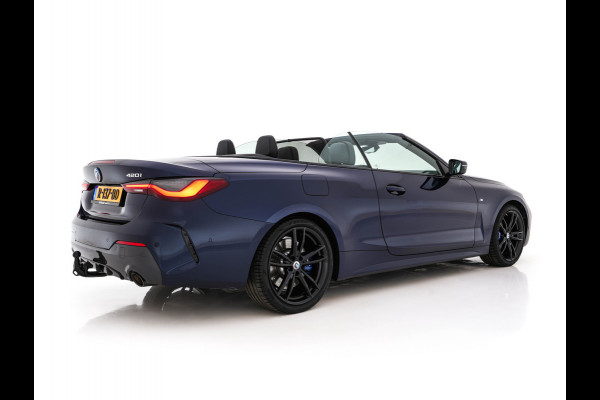 BMW 4 Serie Cabrio 420i M-Sportpack High Executive (INCL-BTW) *LEATHER | FULL-LED | MEMORY-PACK | BLINDSPOT | DIGI-COCKPIT | HIFI-SOUND | SHIFTPADDLES | CAMERA | DAB | NAVI-FULLMAP | TOWBAR | 19''ALU*