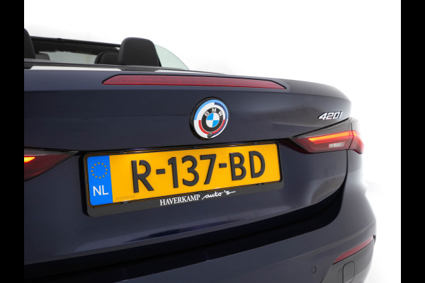 BMW 4 Serie Cabrio 420i M-Sportpack High Executive (INCL-BTW) *LEATHER | FULL-LED | MEMORY-PACK | BLINDSPOT | DIGI-COCKPIT | HIFI-SOUND | SHIFTPADDLES | CAMERA | DAB | NAVI-FULLMAP | TOWBAR | 19''ALU*