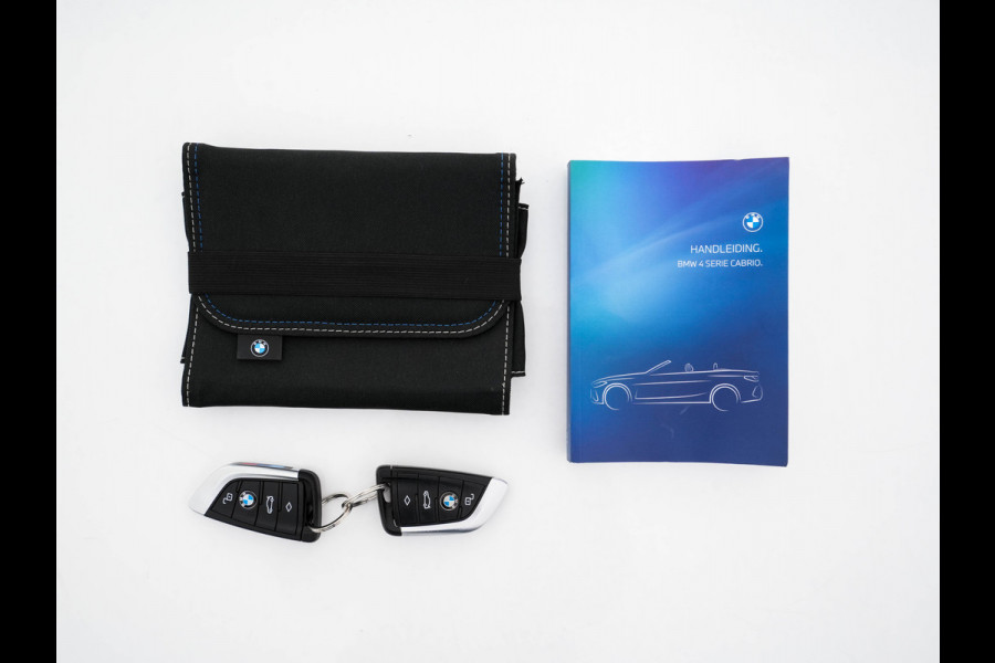 BMW 4 Serie Cabrio 420i M-Sportpack High Executive (INCL-BTW) *LEATHER | FULL-LED | MEMORY-PACK | BLINDSPOT | DIGI-COCKPIT | HIFI-SOUND | SHIFTPADDLES | CAMERA | DAB | NAVI-FULLMAP | TOWBAR | 19''ALU*