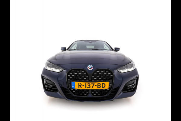 BMW 4 Serie Cabrio 420i M-Sportpack High Executive (INCL-BTW) *LEATHER | FULL-LED | MEMORY-PACK | BLINDSPOT | DIGI-COCKPIT | HIFI-SOUND | SHIFTPADDLES | CAMERA | DAB | NAVI-FULLMAP | TOWBAR | 19''ALU*