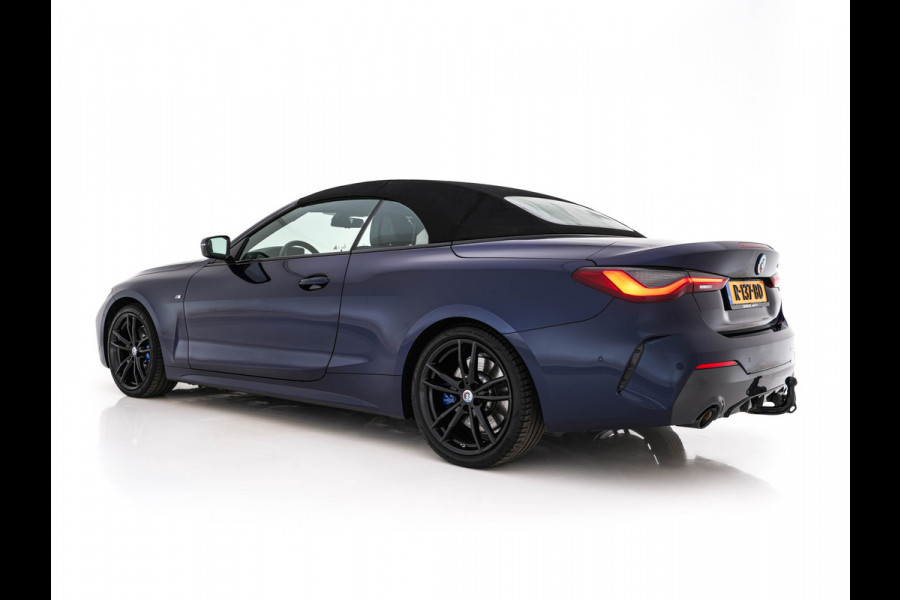 BMW 4 Serie Cabrio 420i M-Sportpack High Executive (INCL-BTW) *LEATHER | FULL-LED | MEMORY-PACK | BLINDSPOT | DIGI-COCKPIT | HIFI-SOUND | SHIFTPADDLES | CAMERA | DAB | NAVI-FULLMAP | TOWBAR | 19''ALU*