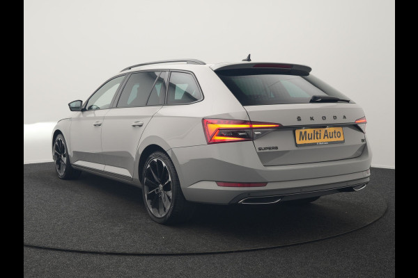 Škoda Superb Combi 1.4 TSI iV Sportline Business PHEV 218pk Dealer O.H. | Trekhaak Af Fabriek | Adaptive Cruise | 360 Camera | Canton Audio | Alcantara Sportstoelen Memory & Verwarmd | Sfeerverlichting | Stuur Verwarmd | Blis | Keyless | Apple Carplay | DAB | Plug In Hybrid |