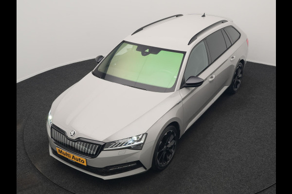 Škoda Superb Combi 1.4 TSI iV Sportline Business PHEV 218pk Dealer O.H. | Trekhaak Af Fabriek | Adaptive Cruise | 360 Camera | Canton Audio | Alcantara Sportstoelen Memory & Verwarmd | Sfeerverlichting | Stuur Verwarmd | Blis | Keyless | Apple Carplay | DAB | Plug In Hybrid |