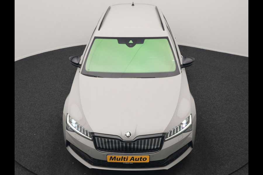 Škoda Superb Combi 1.4 TSI iV Sportline Business PHEV 218pk Dealer O.H. | Trekhaak Af Fabriek | Adaptive Cruise | 360 Camera | Canton Audio | Alcantara Sportstoelen Memory & Verwarmd | Sfeerverlichting | Stuur Verwarmd | Blis | Keyless | Apple Carplay | DAB | Plug In Hybrid |