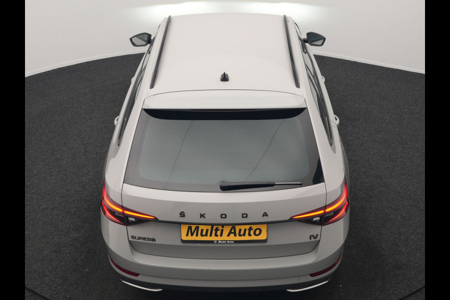 Škoda Superb Combi 1.4 TSI iV Sportline Business PHEV 218pk Dealer O.H. | Trekhaak Af Fabriek | Adaptive Cruise | 360 Camera | Canton Audio | Alcantara Sportstoelen Memory & Verwarmd | Sfeerverlichting | Stuur Verwarmd | Blis | Keyless | Apple Carplay | DAB | Plug In Hybrid |