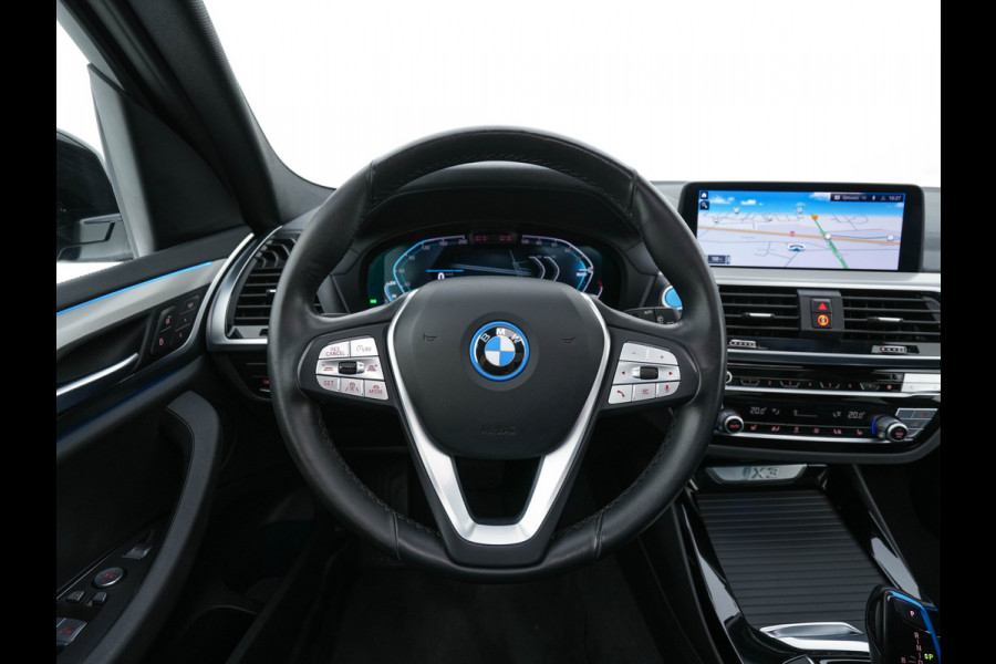 BMW iX3 Executive 80 kWh [ 3-Fase ] {SOH-98%} (INCL-BTW) Aut. *PANO | HEAD-UP | LEATHER | ADAPTIVE-CRUISE | FULL-LED | BLIND-SPOT | MEMORY-PACK | DIGI-COCKPIT | HEATED-COMFORTSEATS | KEYLESS | TOP-VIEW | DAB+ | TOWBAR | 19''ALU*