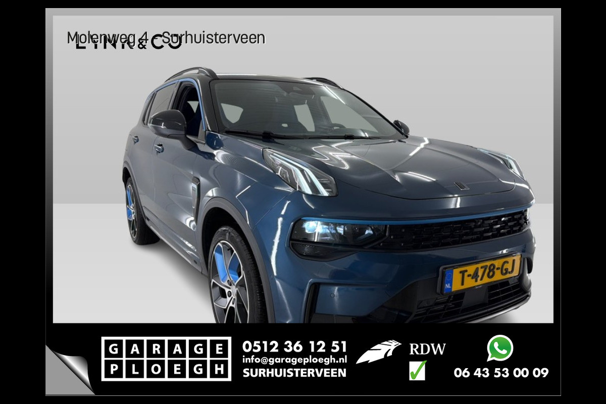 Lynk & Co 01 1.5 PHEV 262PK Adapt.Cruise Zwarte Hemel 360° Cam Carplay Plug-in Stoelverw Vol opties!