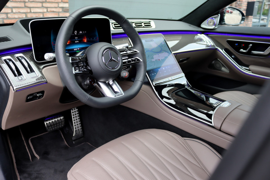 Mercedes-Benz S-Klasse AMG 63 S E Performance | 802pk | MANUFAKTUR | Keramisch | Achterasbesturing | Burmester High End | Distronic+ | HUD | Chauffeurspakket | Entertainmentpakket Premium Achter | Stoelventilatie V+A | Vlakkenverwarming |